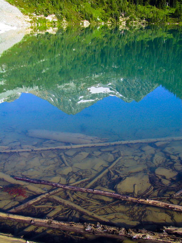 Reflection Of Black Peak In Lewis Lake